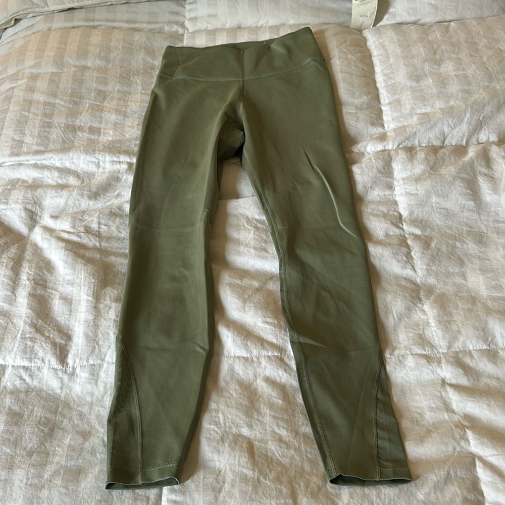 Nike Women’s Leggings - Mossy Green Color size Small